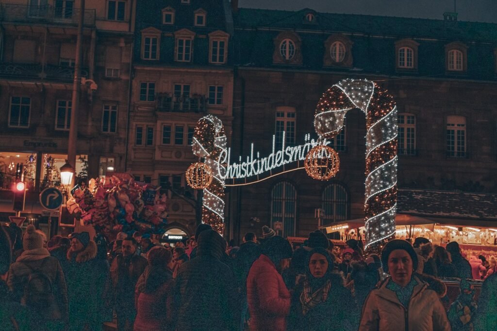 Illuminations du marché de Noël de Strasbourg